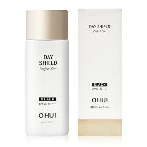 오휘 선크림 50++++정품 데이쉴드 퍼펙트 선 블랙 80ml 저자극 수분 미백 선크림 자외선 차단