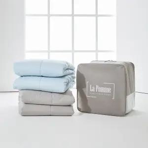 [싱글2장] 라뽐므 호주산 양모 이불 SS 미드웨더(그레이1+블루1)