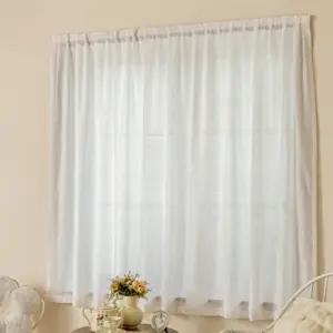 반창커튼 반 창문 커튼 붙이는 작은방 베이지 100x150