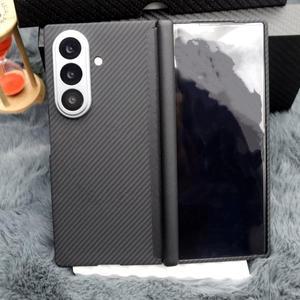 삼성 갤럭시 Z 폴드 7 6 5용 정품 아라미드 탄소 섬유 맥세이프 케이스, 무광택 얇은 마그네틱 중앙 축 플