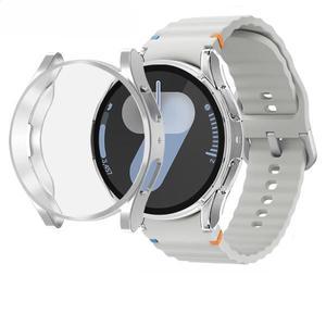 삼성 갤럭시 워치 8 7 4 5 6 44mm TPU 낙하 방지 보호 누벅 케이스용 강화유리 일체형 PC 커버