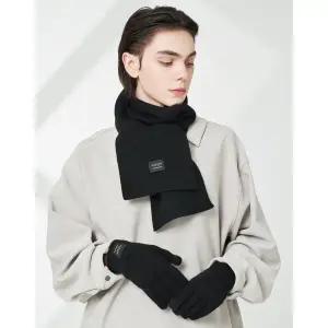 갤러리아 JUMU5F500 [선물포장][남성]블랙 단색 울캐시미어혼방 머플러장갑세