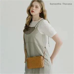 사만사타바사 직로렌 양가죽 인트레치아토 크로스바디백