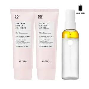 아트델리 멜라컷 톤업 선크림 50ml x2 + 세라믹 미스트 세럼 100ml