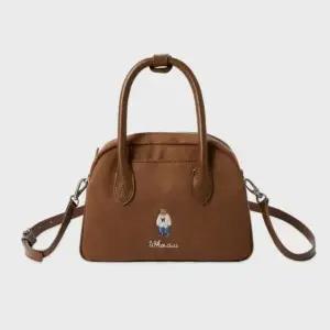 [롯데백화점]후아유 여성 Suede Boston Bag WHBGF4T32A