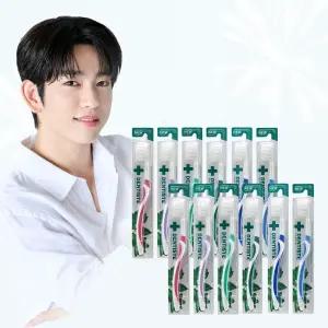 덴티스테 이중미세모 칫솔 12개(색상랜덤)