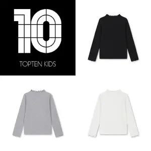 [롯데백화점]탑텐키즈 MKF4TU2001 여아) 립 모크넥 셔링 티셔츠