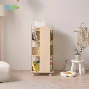 사사가구 E0 베베 내추럴 3단 아동 이동식 낮은 책장 책꽂이