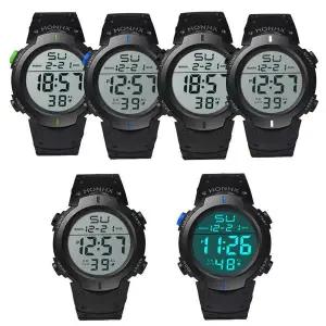 군인 손목시계 방수 알람 스톱워치 백라이트 스포츠 전자시계