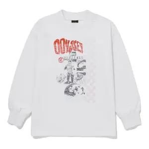 갤러리아 [블루테일]AZH1TS02WT 화이트 가로 절개 긴팔 티셔츠