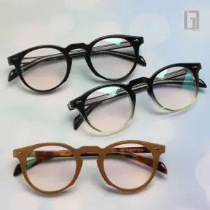 블루라이트차단 뿔테 라운드 레트로 안경 남자 여자