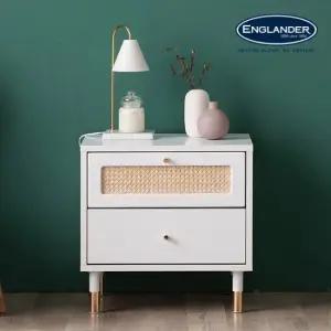 잉글랜더 알로하 2단 라탄 협탁