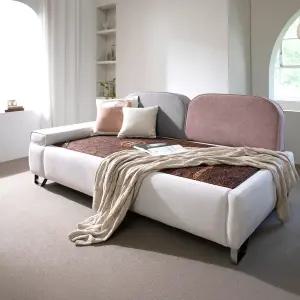 세계로가구 모란 3인용 황토볼 카우치 흙소파 흙침대