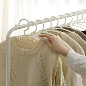 라운드 어깨뿔방지 옷걸이 논슬립 니트옷걸이 50P