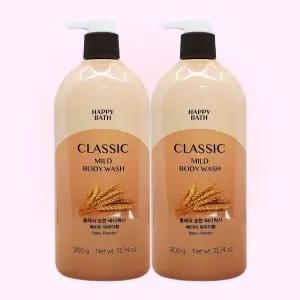 해피바스 정말 순한 바디워시 900g 2개