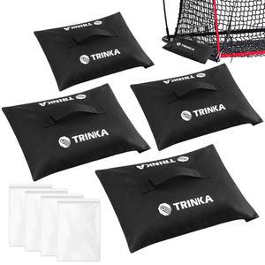 4PCS 스포츠 네트 샌드백, 올 야구 네트용 웨이트 앵커, 축구 골대, 골프 네트, 하키 등, 블랙