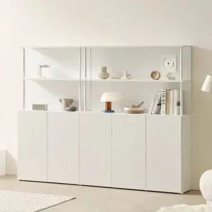 아씨방가구 크로크 모듈 다용도 높은 4단 선반 수납장 2000