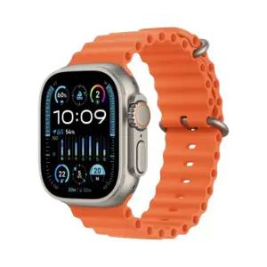 [정품] 애플 워치 울트라 2 49mm 티타늄 케이스 오션 밴드 오렌지 (국내 정식 발매 제품) Apple Watch Ultr