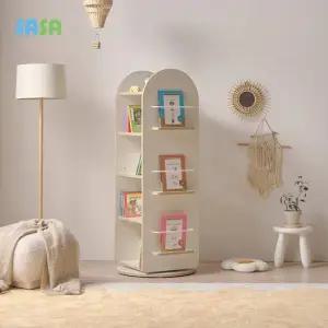 가구 E0 로미 360도 5단 아동회전책장