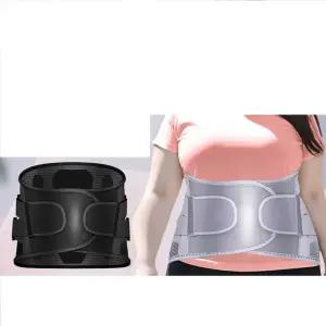 허리복대 빅사이즈 자세 교정 압박 지지대 보호대 그레이 - 2XL