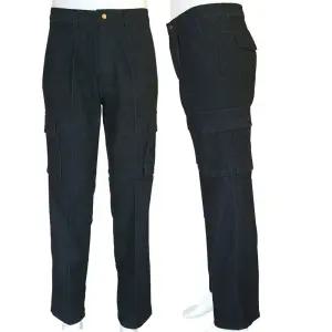 남자 봄 가을 카고 건빵 스판 작업 청바지 블랙