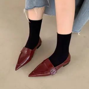 여성 데일리 구두 플랫 슈즈 로퍼 뾰족코 단화 신발
