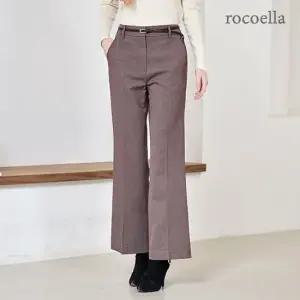 로코엘라 드웰 울 블렌디드 세미플레어 여성 팬츠+벨트