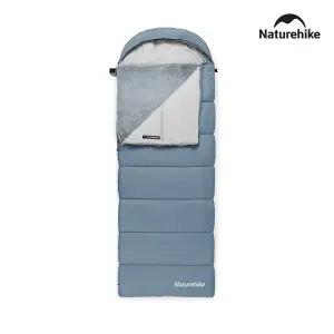 [네이처하이크] HU250 후드 코튼 침낭 극세사 라이너포함 이불 면 블랑켓