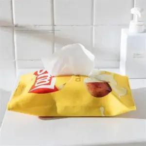 감자칩 인테리어 티슈 커버 파우치 휴지 케이스 유니크 디스펜서 휴지 티슈 팝업 각 커버