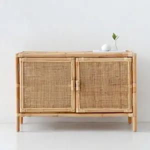 [마켓비]PASAR 2문 수납장 1000650 라탄 CR0069