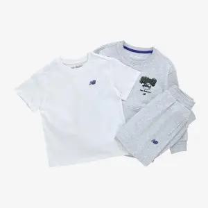 [뉴발란스]M 뉴발란스키즈트레이닝세트 HQK NK9YF1205U-AA STREET CREW 일러스트 3pcs 셋업