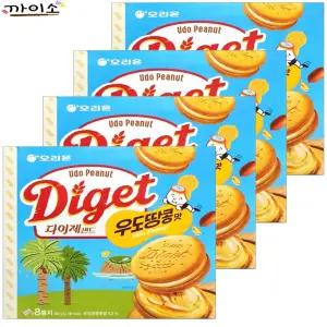 다이제샌드 우도땅콩맛 (8봉입)392g x4