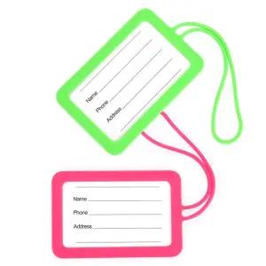 국산 실리콘 가방 캐리어 네임택 일체형