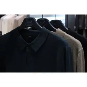 [바쏘](의정부점)25 FW 캐시미어 블랜딩 데일리 카라니트 3종 [ 다크그린,모카베이지,블랙 ]