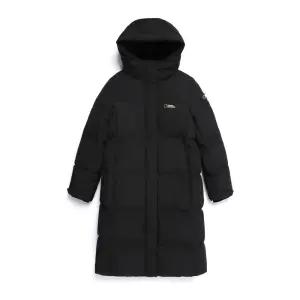 내셔널지오그래픽 여성 카이만 프로 롱기장 구스다운 점퍼 BLACK N254WDW160