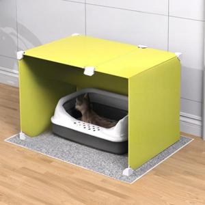 정성무역 냄새 차단 애완동물 화장실 울타리 U자형 방수 삼면 덮개 고양이 강아지 웜 프룻 브랜드