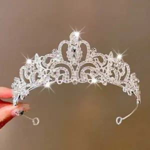 셀프웨딩 티아라 헤어 왕관 파티주인공 공주님 머리띠-WFGY9Q3