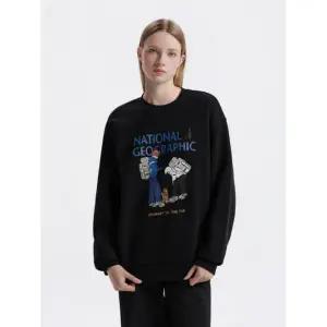 내셔널지오그래픽 N254USW901 트레져 컨셉 크루 그래픽 기모 맨투맨 BLACK N254USW901099 1399626