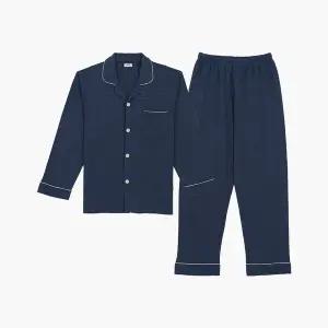 BYC 고급 순면 양면 니트 남자 긴팔 잠옷 파자마 세트 NNG1020