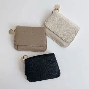 [콩심팥심]해외여행 필수품 리얼 레더 미니 카드 동전 지갑