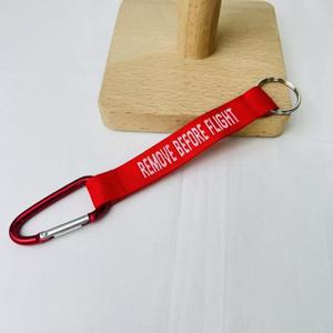 카라비너 스타일 오토바이 키링 REMOVE FLIGHT 슬로건 패브릭 체인 레드 쿨 모토 태그 장식 액세서리