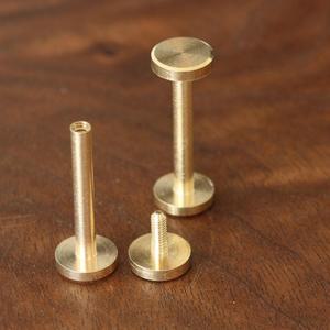 DIY 수제 가죽 자동차 키 케이스, 지갑 가방, 나사 황동 리벳, 네일 부품, 높이 벨트 개 패스너 하드웨어 1 30mm, 22mm,