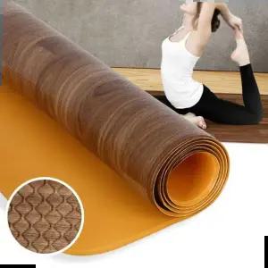 요가매트 운동매트 실내 깔판 pvc 대형 우드 두꺼운