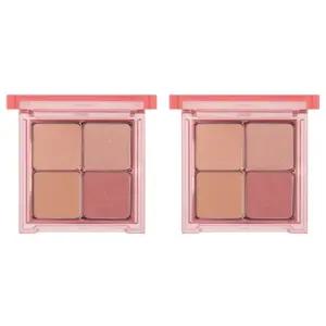 바닐라코 무드 컬러 아이섀도 팔레트 멜로우 코랄 X2 BNS