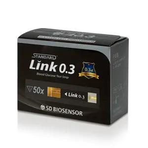 에스디바이오센서 링크0.3 시험지 50매 당뇨 혈당 측정지 스트립 혈당지