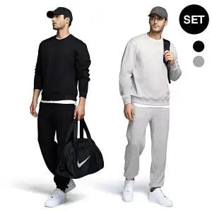 [테슬라][1+1] 남성 플리스 맨투맨 스 팬츠 셋업