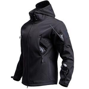 남자 겨울 가을 전술 재킷 방수 야외 후드 코트 스포츠 군사 하이킹 캠핑 등산 양털 바지 Outwear