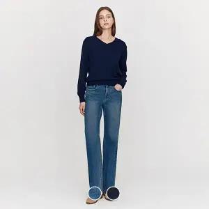 [지오다노] 415954 여 MW 스트레이트 워싱 데님