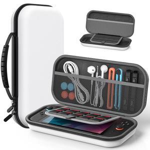 휴대용 슬림 케이스 닌텐도 스위치 2 (2025)/닌텐도 스위치/OLED, 부드러운 안감, 고용량, 경량, 10개의 게임 슬롯, 내구성 있는 탄도 나일론, 액세서리 2용