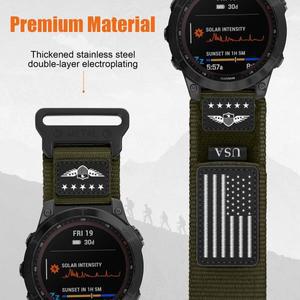 Garmin Fenix 8 7X 7 Pro 6X 6 5X 5Plus Tactix 20 22mm 퀵 핏 시계줄 밴드 47mm 51mm 용 트레일 루프